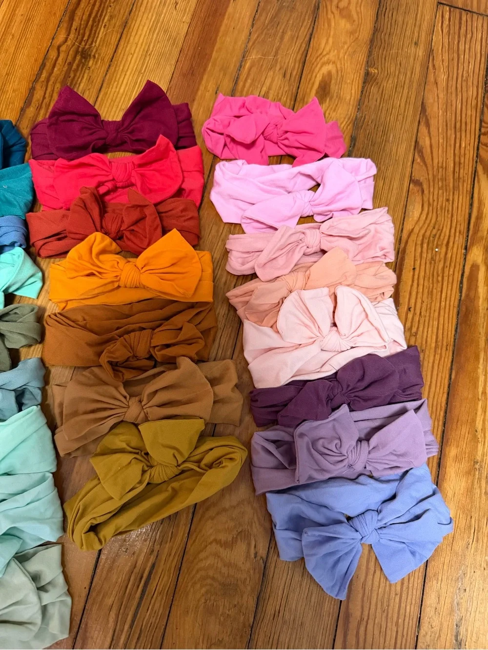 Baby Girl Nylon Bow Headbands Lot Newborn Infant Toddler 30+ Colors